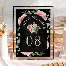 Noiva Preto Eucalipto Floral Rosa Corado Casamento
