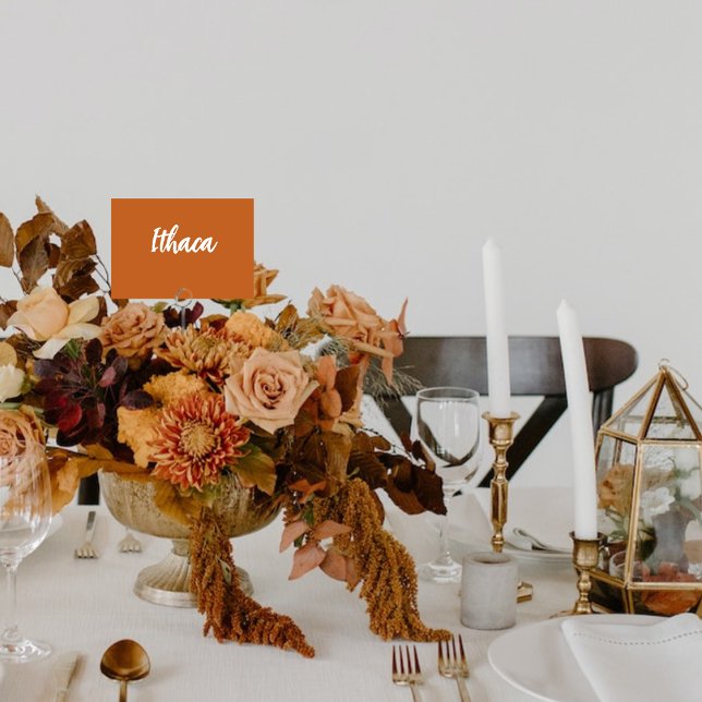 Numeração De Mesa Nome da Mesa de Casamento Personalizado Boho Terra (Criador carregado)