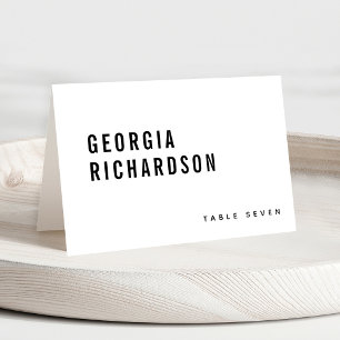 Numeração De Mesa Nome de Convidado do Monograma de Grande Negrito M