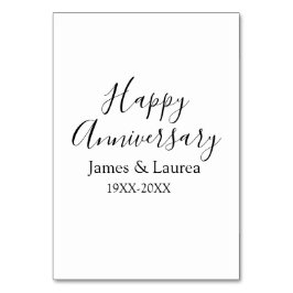 Numeração De Mesa Nome do casamento do aniversário feliz data ano si