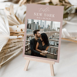 Numeração De Mesa Nome e Foto de Destino de Viagem de Casamento