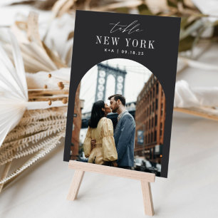 Numeração De Mesa Nome e Foto de Destino de Viagem de Casamento