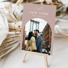 Numeração De Mesa Nome e Foto de Destino de Viagem de Casamento