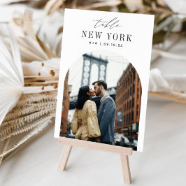 Numeração De Mesa Nome e Foto de Destino de Viagem de Casamento