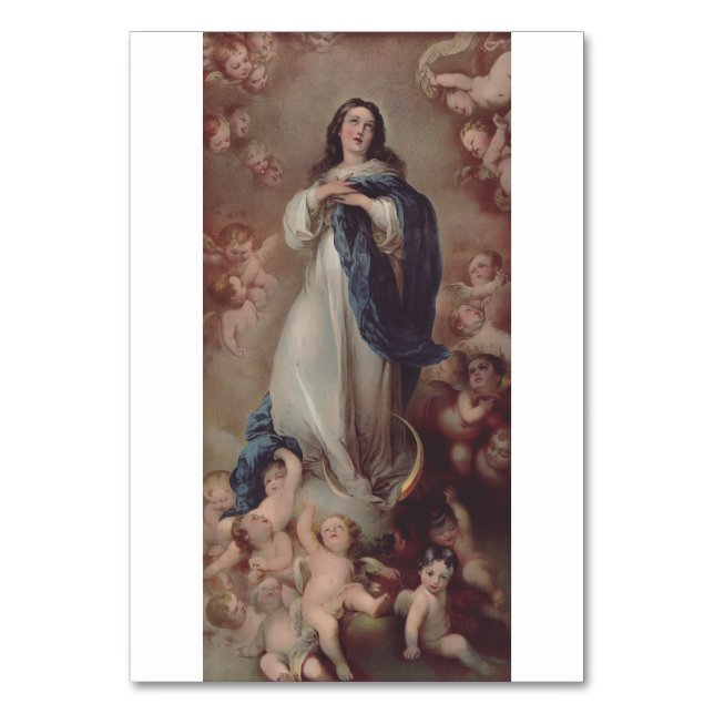 Numeração De Mesa Nossa Senhora da Conceição Imaculada Arte (Frente)