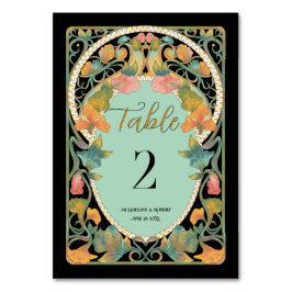 Numeração De Mesa Nouveau Nouveau Art Nouveau