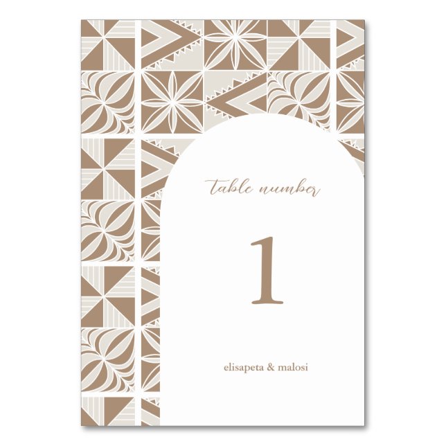 Numeração De Mesa Nuku'alofa (Frente)