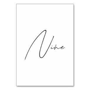 Numeração De Mesa Núm. tabela Núm. de Casamento Calligráfico Elegant