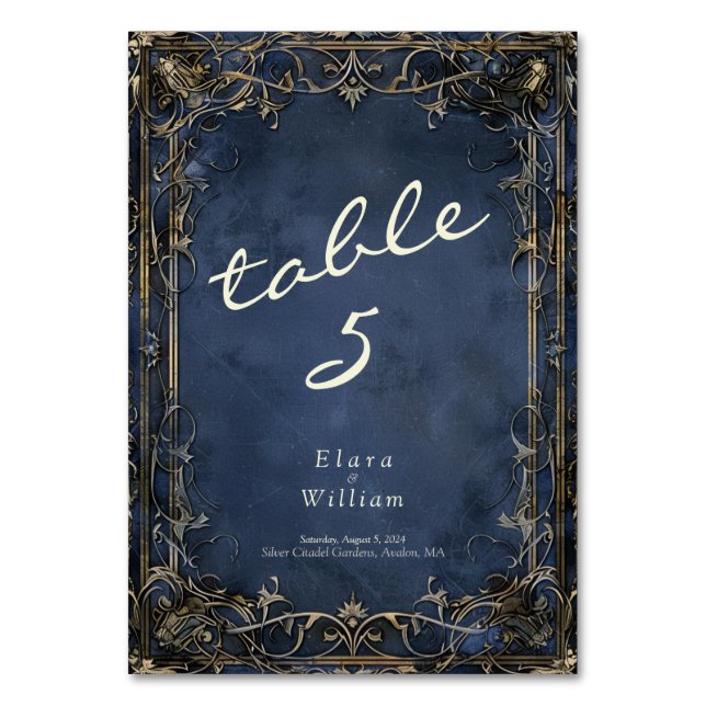 Numeração De Mesa Numenorean Royal Wedding (Frente)