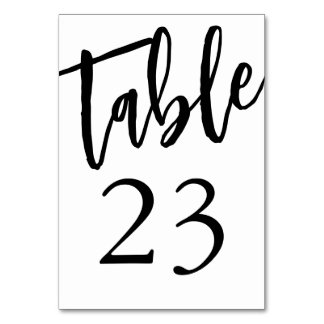 Numeração De Mesa Número da Mesa 23 Preto e Branco Minimalista 