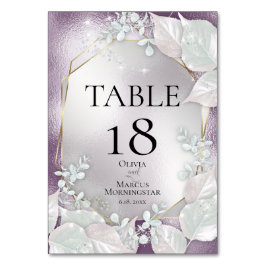 Numeração De Mesa NÚMERO DA MESA | Brilho Pérola de Berinjela