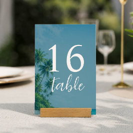 Numeração De Mesa Número da Mesa da Praia Tropical