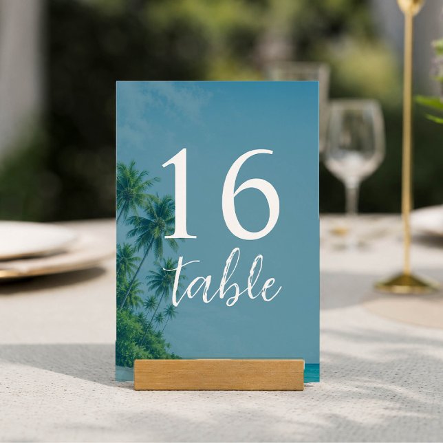 Numeração De Mesa Número da Mesa da Praia Tropical (Criador carregado)