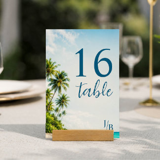 Numeração De Mesa Número da Mesa da Praia Tropical