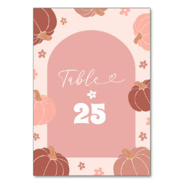 Numeração De Mesa Número da Mesa de Aniversário de Um Ano em Rosa Pa