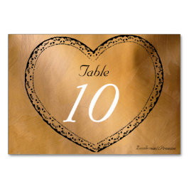 Numeração De Mesa Número da Mesa de Casamento Corações de Cobre Casa