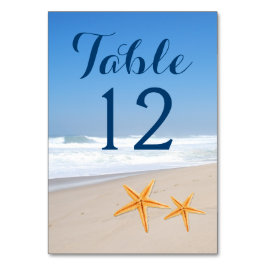 Numeração De Mesa Número da mesa de casamento da praia moderna do pa