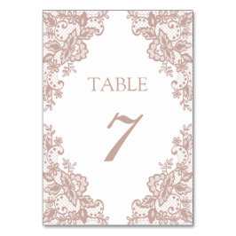 Numeração De Mesa Número da mesa de casamento do Colar de rosa