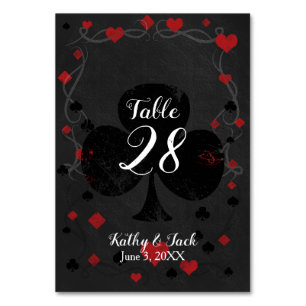 Numeração De Mesa número da mesa de casamento do na moda casino
