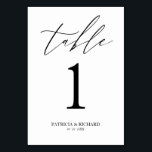 Numeração De Mesa número da mesa de casamento na moda<br><div class="desc">Uma simples placa de número de tabela de caligrafia. _____________________________________________________________ Nota: É necessário alterar o número da tabela em cada cartão,  um de cada vez. Depois de criar um número,  adicione-o à placa e volte a repetir o processo para cada número desejado. ____________________________________________________</div>