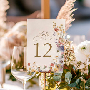 Numeração De Mesa Número da Mesa de Casamento no Jardim de Flores Si