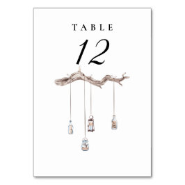 Numeração De Mesa Número da Mesa de Casamento Rustic Lanterns