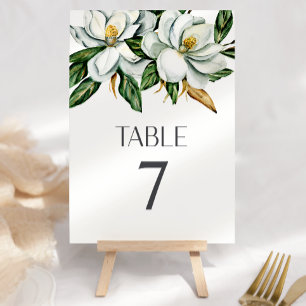 Numeração De Mesa Número da Mesa de Casamento Rústico Floral Magnóli