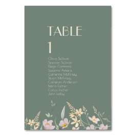 Numeração De Mesa Número da Mesa de Deco do Sage de Flor Selvagem co