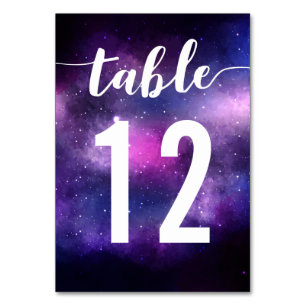 Numeração De Mesa Número da Mesa de Jantar de Casamento Galaxy Celes