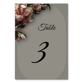 Numeração De Mesa Número da Mesa de Peônias em Flor