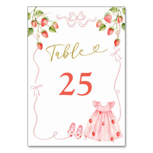 Numeração De Mesa Número da Mesa Roupa de Bebê Menina Arco Rosa Chur
