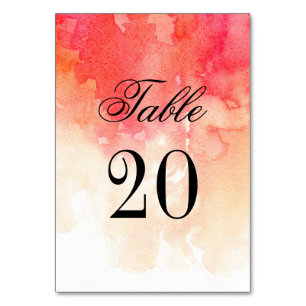 Numeração De Mesa Número da mesa vermelha. Casamento outono. Mesa de