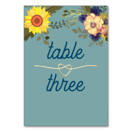 Numeração De Mesa Número da Tabela Casada Boho Sunflower