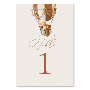 Numeração De Mesa Número da Tabela de Balões de Urso