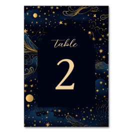 Numeração De Mesa Número da Tabela de Casamento Boho Celestial