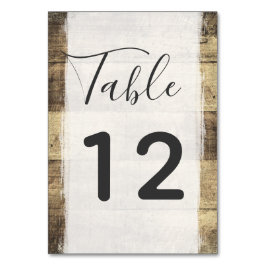 Numeração De Mesa Número da Tabela de Casamento da Madeira Rustic Wo
