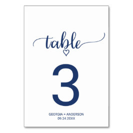 Numeração De Mesa Número da Tabela de Casamento de Caligrafia Simple