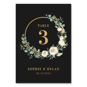 Numeração De Mesa Número da Tabela de Casamento de Color EDITÁVEL de