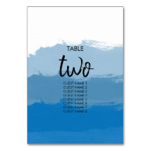 Número da Tabela de Casamento de Cor de Água Azul 