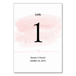 Numeração De Mesa Número da Tabela de Casamento de Cores d'Água do B