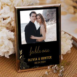 Numeração De Mesa Número da Tabela de Casamento de Fotos Moderna do