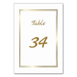 Numeração De Mesa Número da Tabela de Casamento de Fronteira Dourada