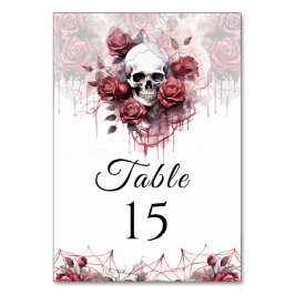 Numeração De Mesa Número da Tabela de Casamento de Halloween do Cave