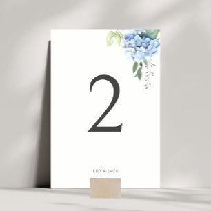 Numeração De Mesa Número da Tabela de Casamento de Hydrangea Branco