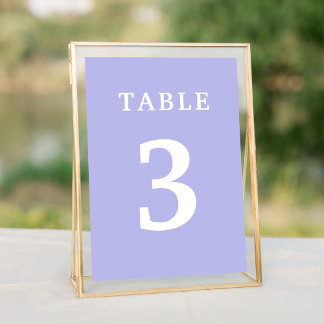 Numeração De Mesa Número da Tabela de Casamento de lavanda