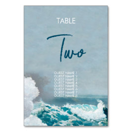 Numeração De Mesa Número da Tabela de Casamento de Monograma de Prai