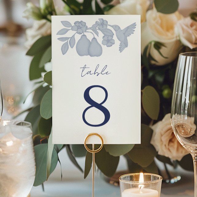 Numeração De Mesa Número da Tabela de Casamento de Pear Perfeito de  (Table Number)