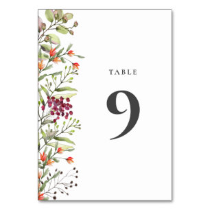 Numeração De Mesa Número da Tabela de Casamento de Prados de Flores 