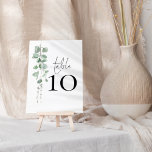 Numeração De Mesa Número da Tabela de Casamento de Script Eucalyptus<br><div class="desc">Número da Tabela de Casamento do Script Eucalyptus. Edite e adicione cada número ao carrinho individualmente. A mesa é definida em um script de estilo de escrita manual e seu número de tabela abaixo com uma folhagem elegante de aquarela no lado esquerdo. Personalize facilmente o número. O mesmo design está...</div>