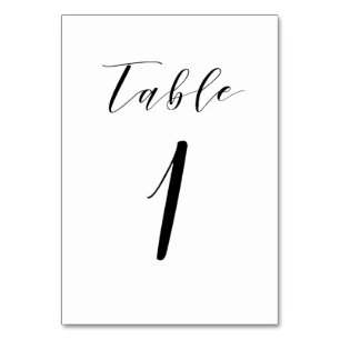 Numeração De Mesa Número da Tabela de Casamento de Script Minimalist